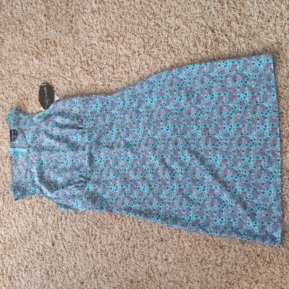 My Michelle women's 11/12 (fits small) blue and pink paisley dress